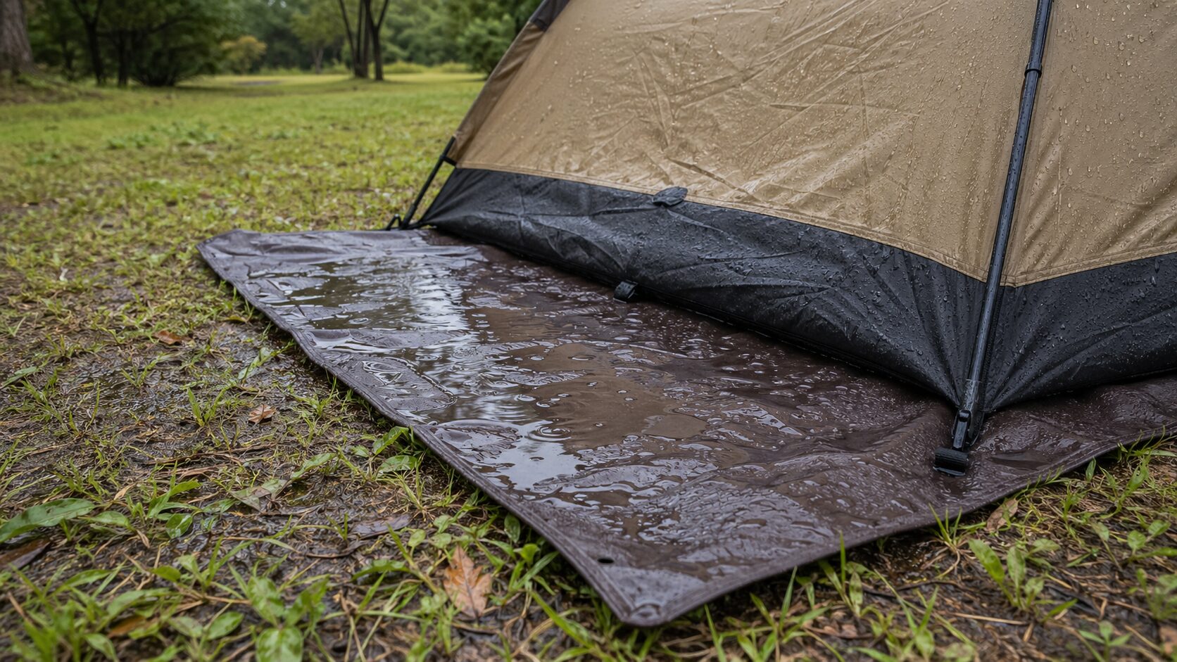 グランドシートはテントと同じサイズでいい？